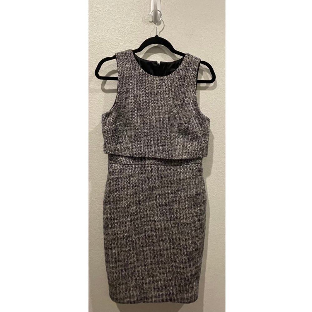 J.CREW Black And White Tweed Dress